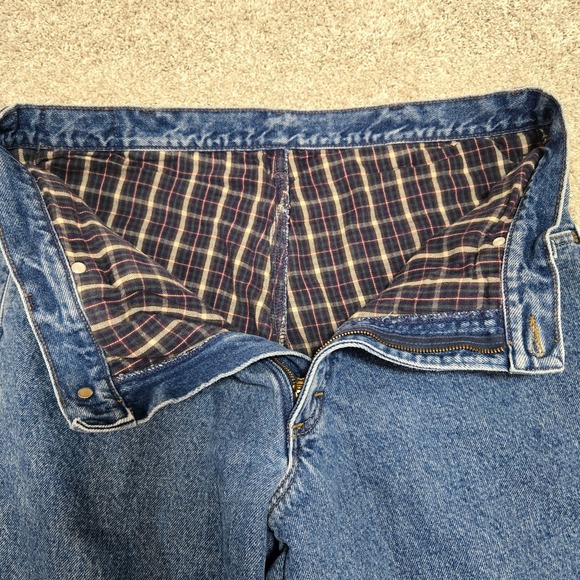 LL Bean Mens 36x32 Double L Classic Fit Flannel Lined Jeans - Picture 3 of 10